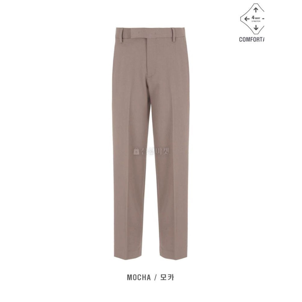 【Metanoia】韓國設計 舒適修身直筒九分西裝褲