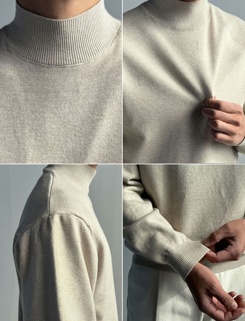 【Metanoia】韓國設計 半高領針織衣