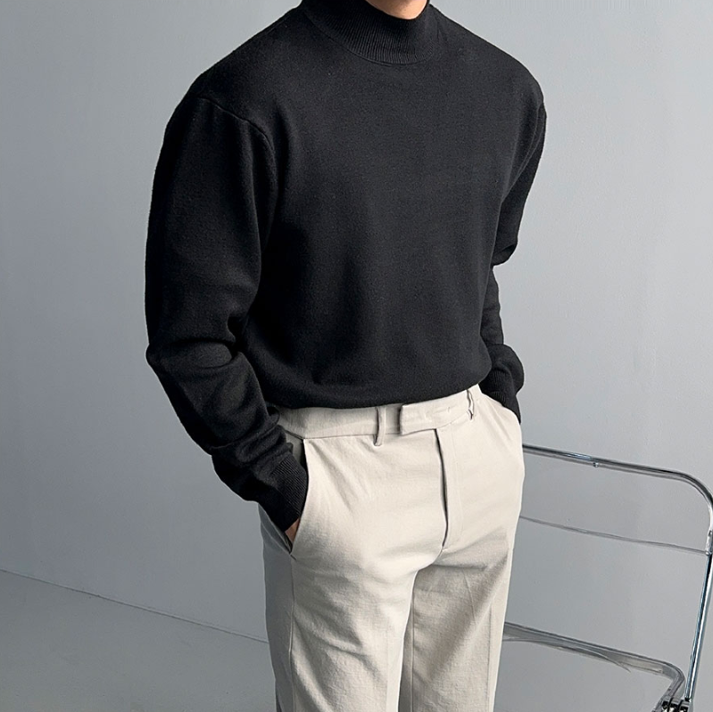 【Metanoia】韓國設計 半高領針織衣