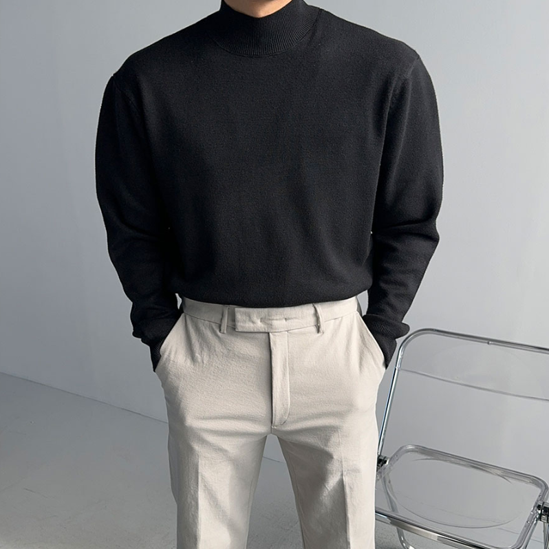 【Metanoia】韓國設計 半高領針織衣