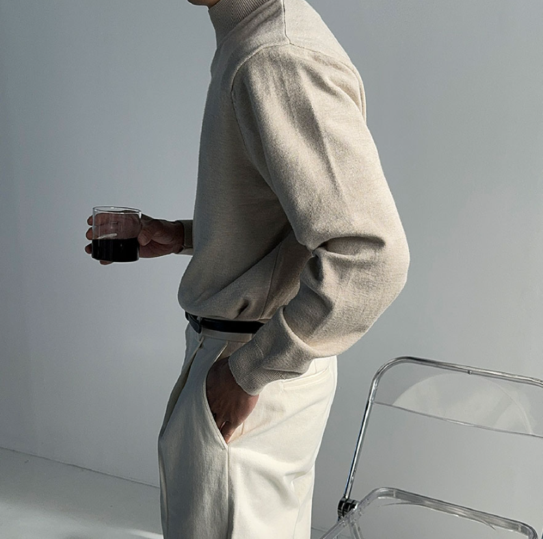 【Metanoia】韓國設計 半高領針織衣