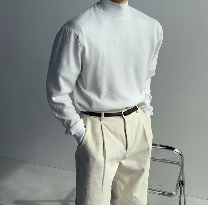 【Metanoia】韓國設計 半高領針織衣