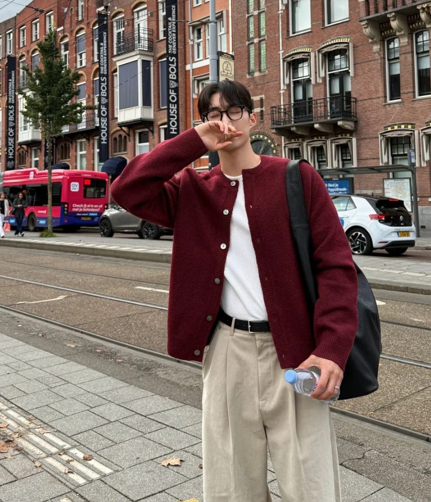 【Metanoia】韓國設計 素色簡約開衫針織外套