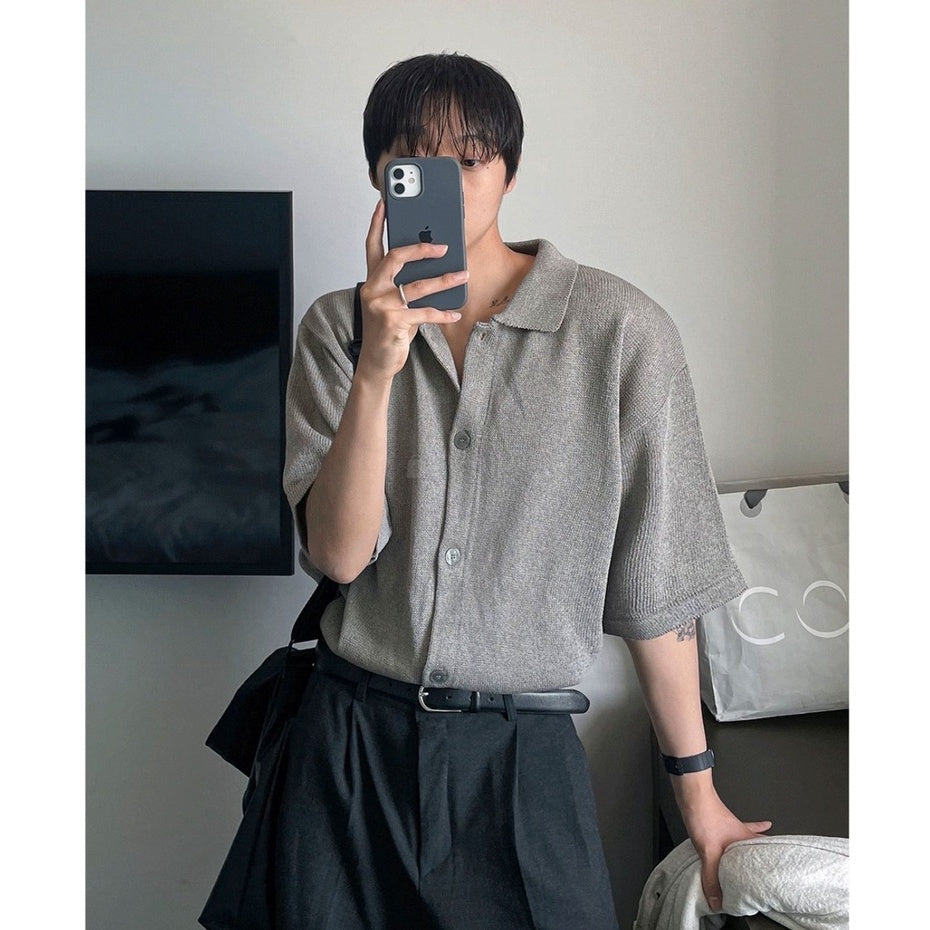 【Metanoia】🇰🇷韓製 羽衣甘藍短袖針織開衫