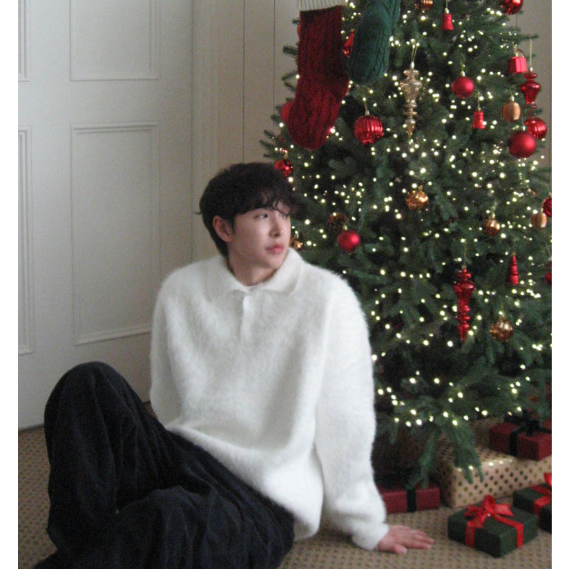 【Metanoia】🇰🇷韓製 馬海毛翻領針織衫