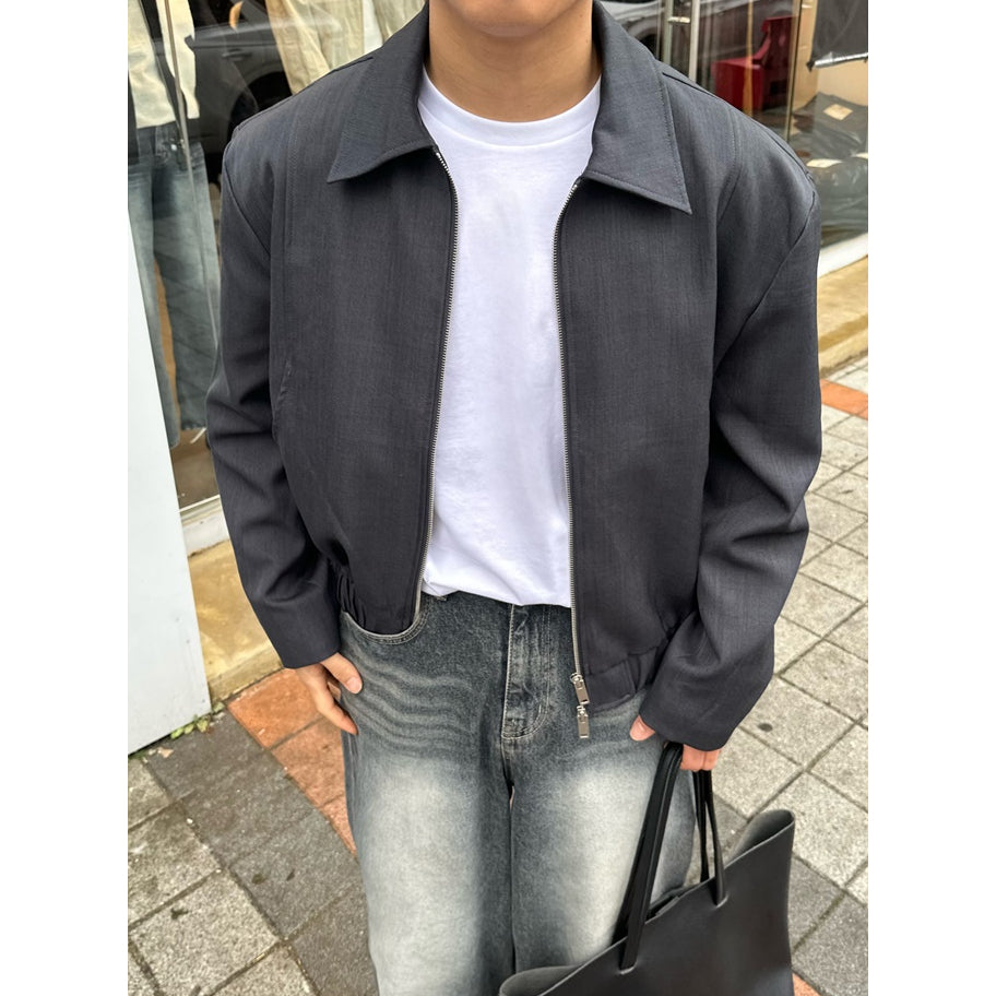 【Metanoia】韓國設計 短版翻領夾克外套