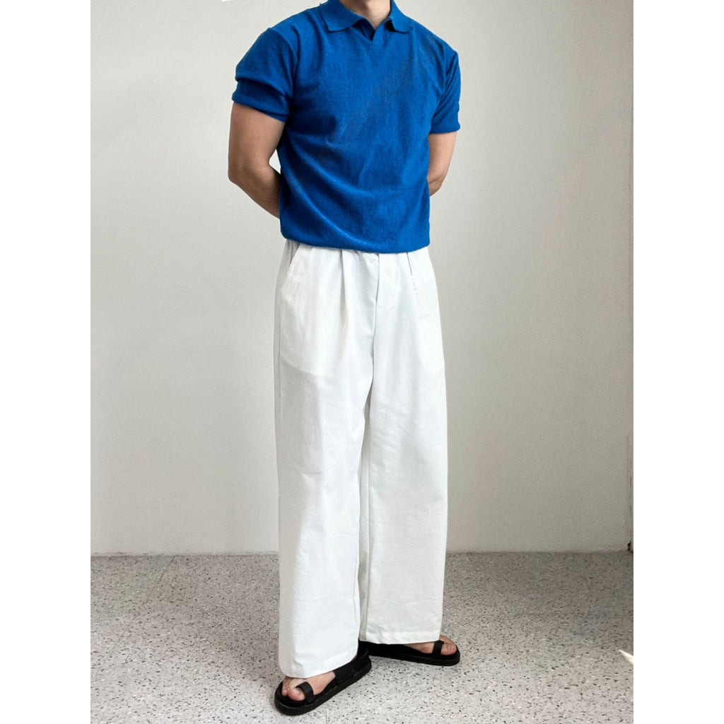 【Metanoia】韓國設計 亞麻落地褲