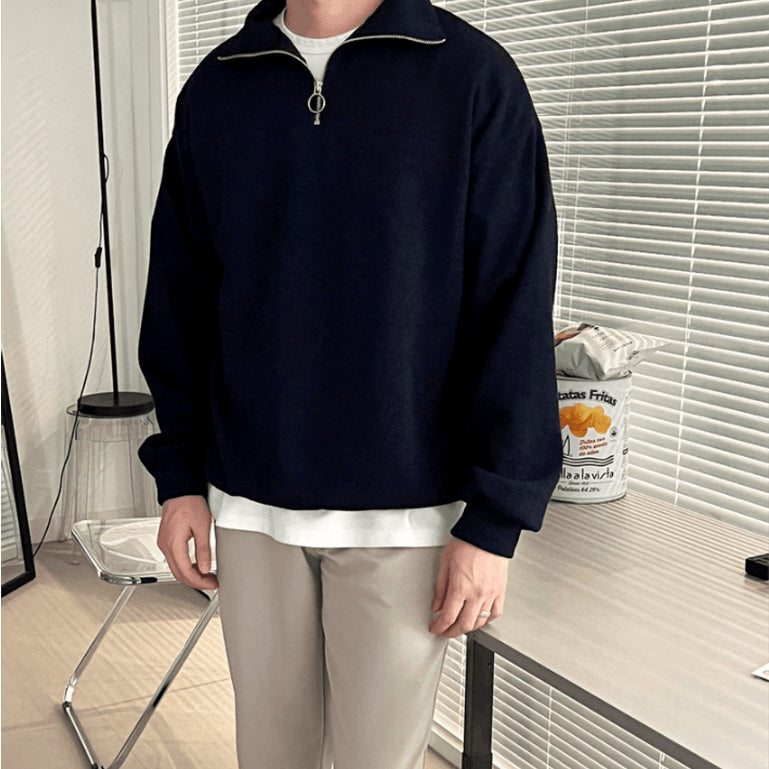 【Metanoia】🇰🇷韓製 半拉鍊翻領針織衣