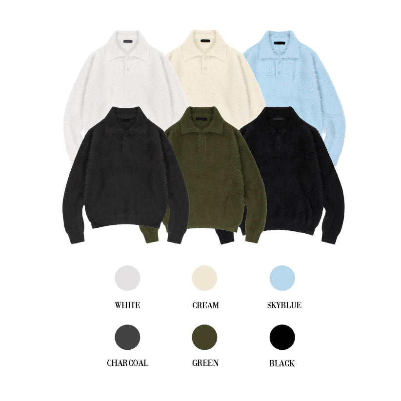 【Metanoia】🇰🇷韓製 馬海毛翻領針織衫