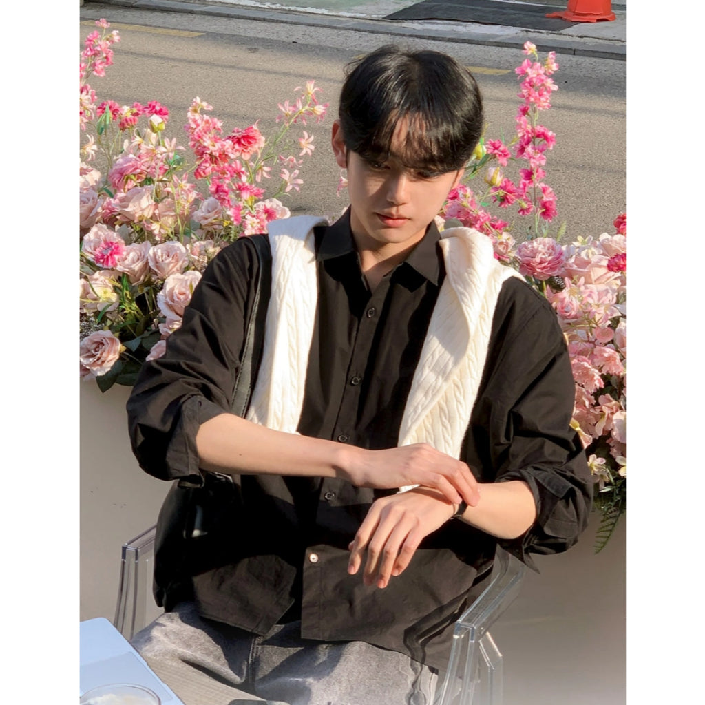 【Metanoia】🇰🇷韓製 短版長袖襯衫