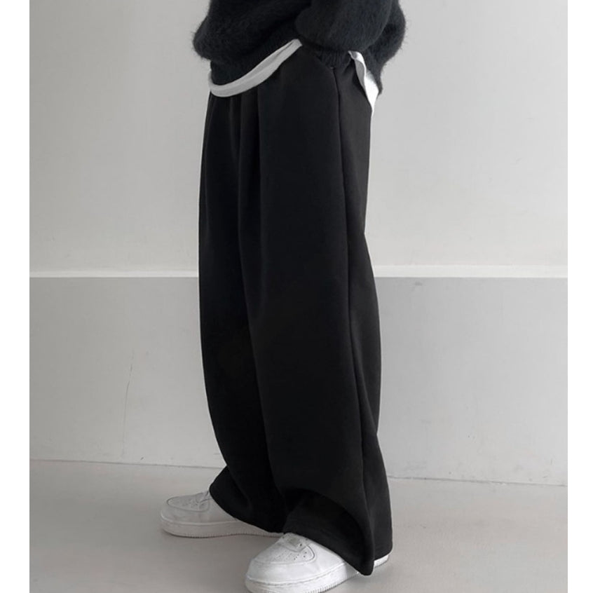 【Metanoia】韓國設計  休閒落地棉褲 - 3