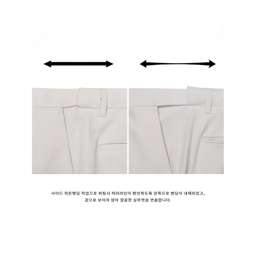 【Metanoia】韓國設計 涼感九分西裝褲