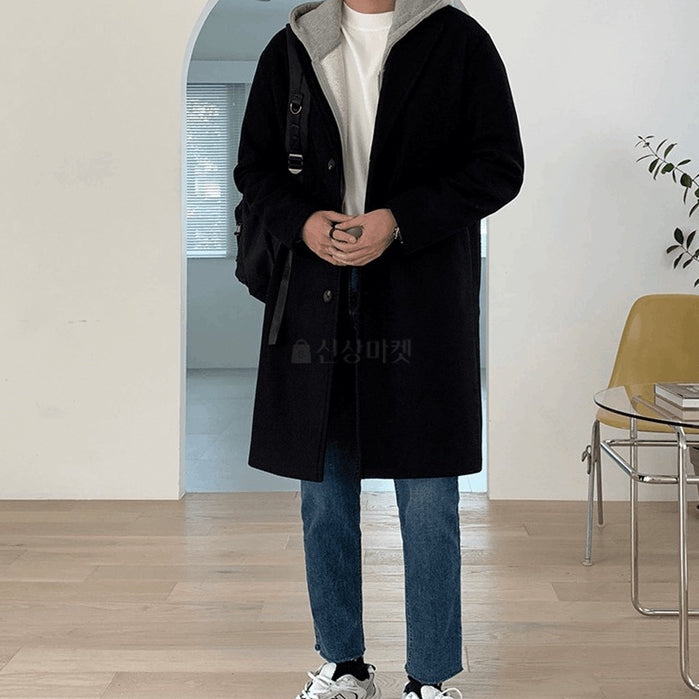 【Metanoia】韓國設計 10%羊毛中長版大衣