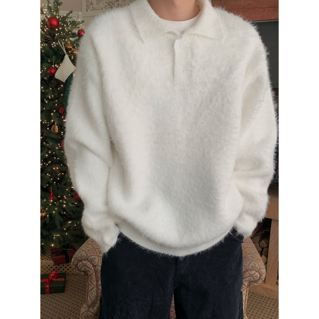 【Metanoia】🇰🇷韓製 馬海毛翻領針織衫