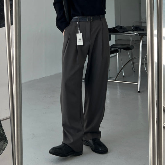 【Metanoia】🇰🇷韓製  後鬆緊落地西裝褲