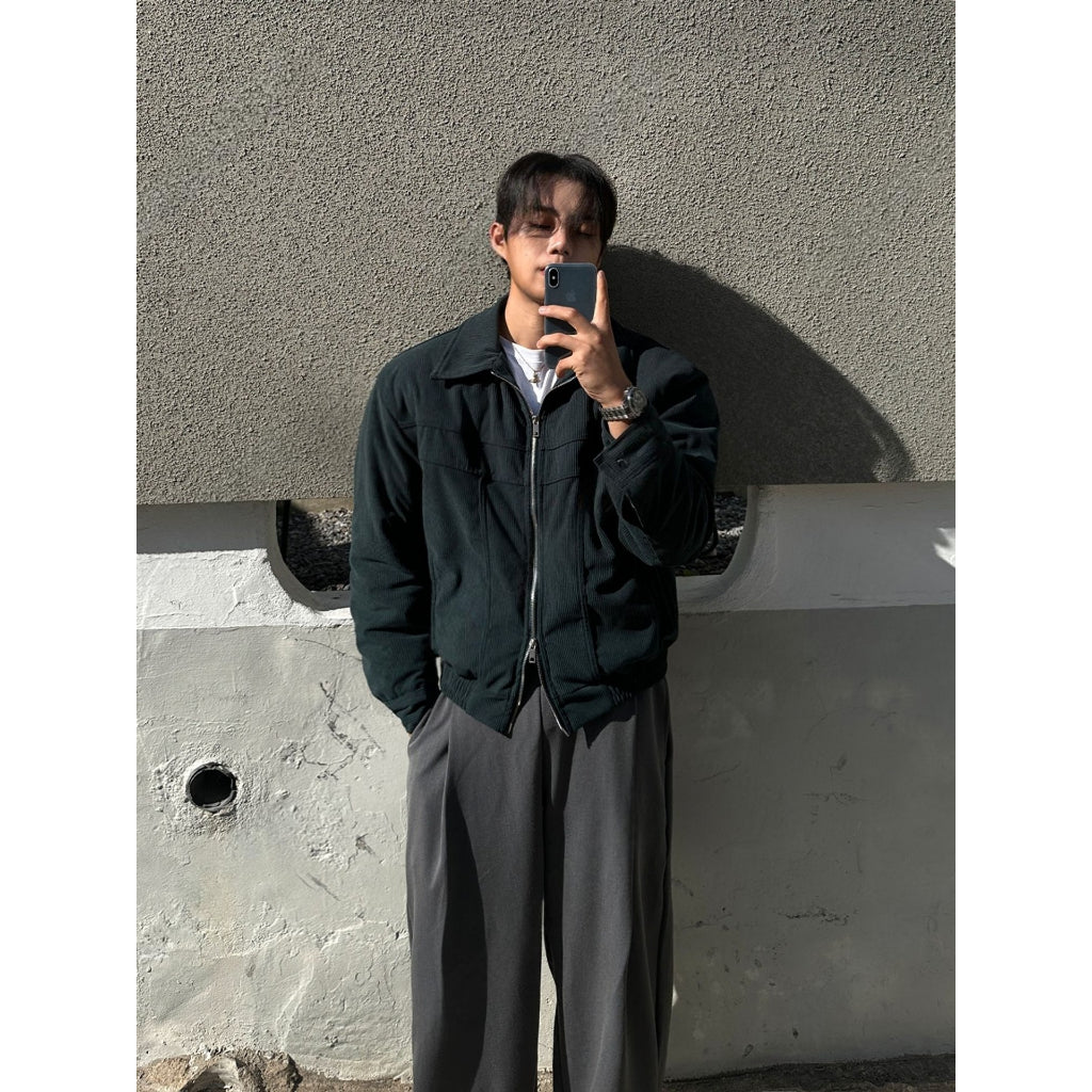 【Metanoia】🇰🇷韓製 短版翻領燈芯絨夾克外套