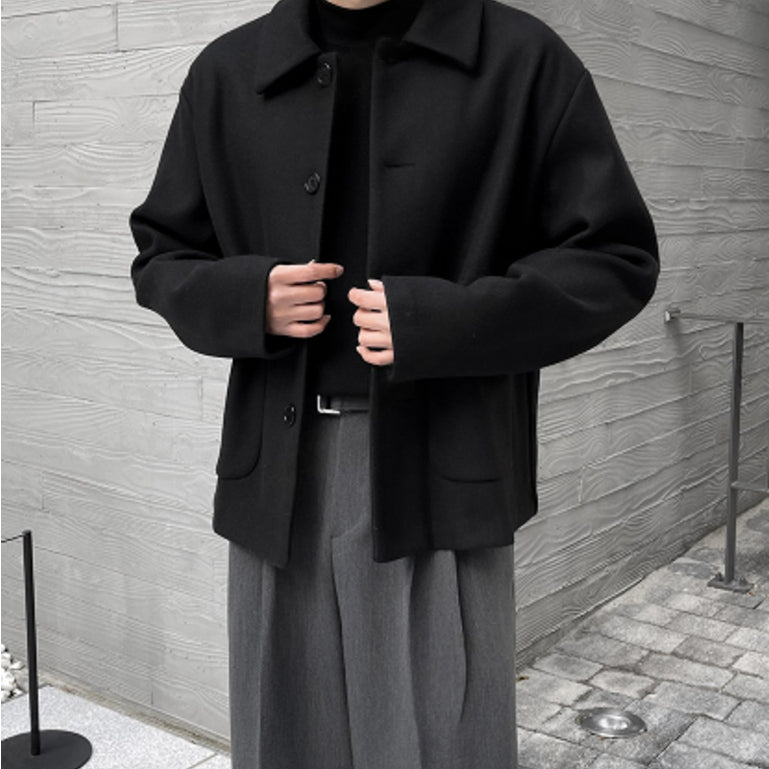 【Metanoia】韓國設計 10%羊毛翻領外套