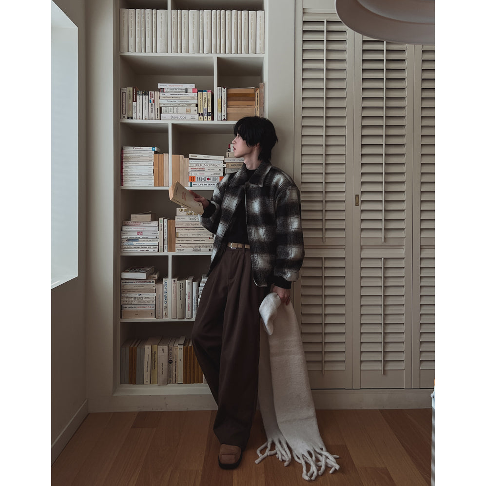 【Metanoia】🇰🇷韓製  羊毛休閒落地褲 - 4