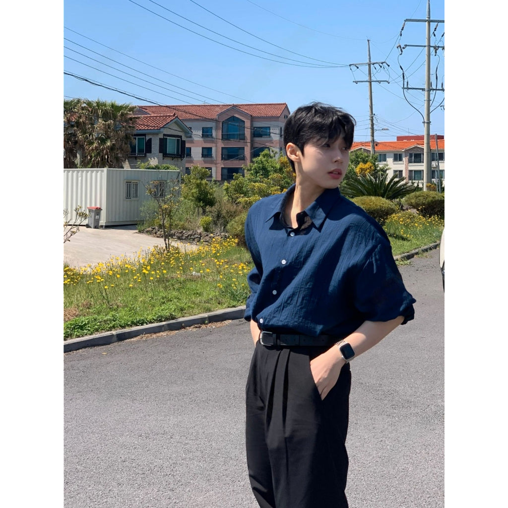 【Metanoia】🇰🇷韓製 翻領輕薄長袖襯衫