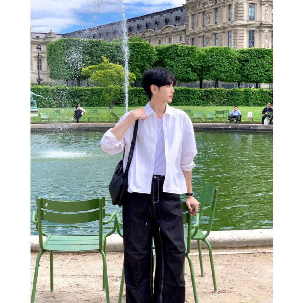 【Metanoia】🇰🇷韓製 短版長袖襯衫