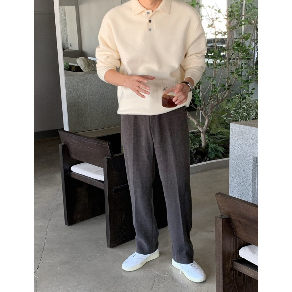 【Metanoia】🇰🇷韓製 35%羊毛翻領針織衫