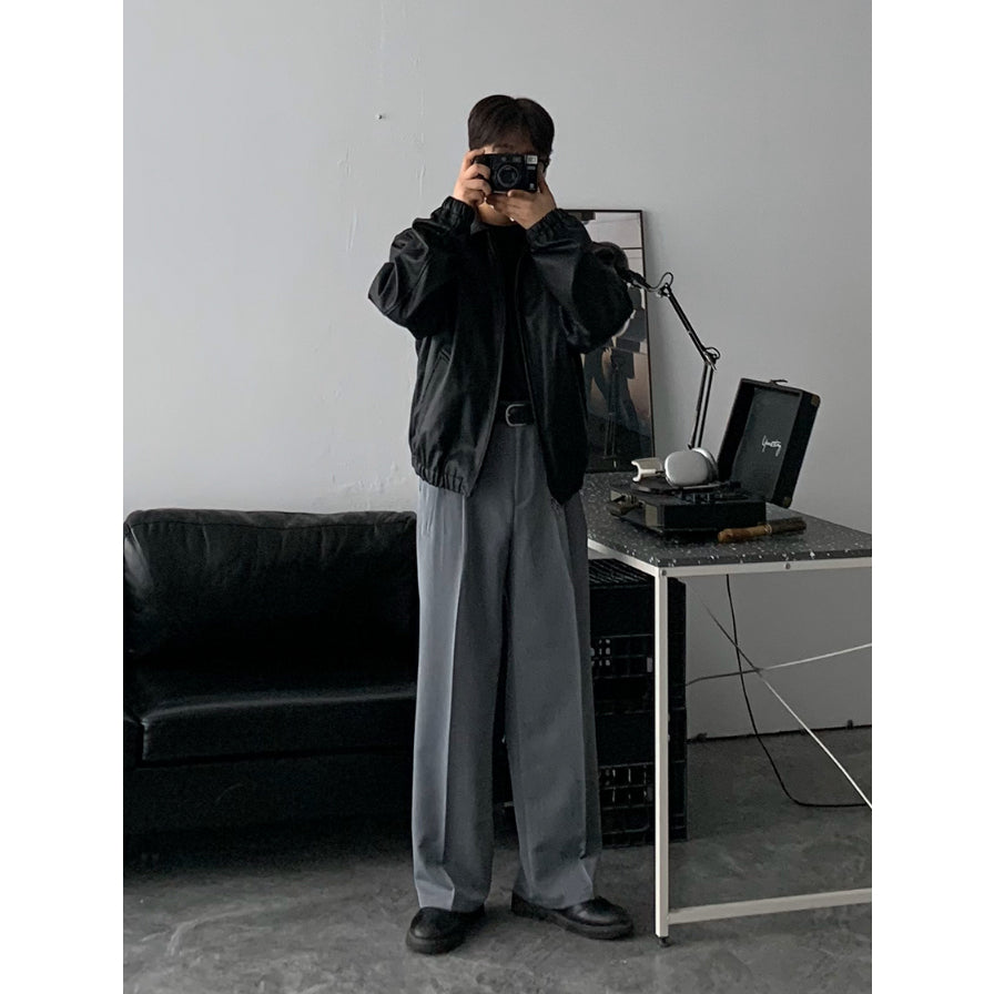 【Metanoia】韓製🇰🇷 寬鬆闊腿落地西裝褲