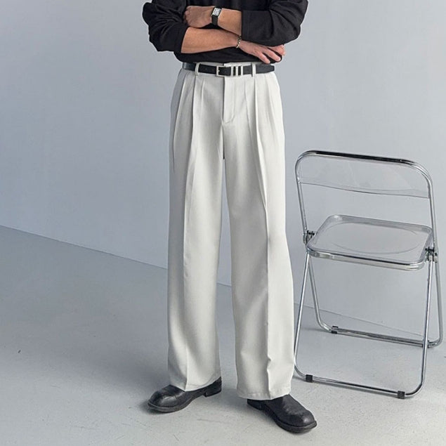【Metanoia】韓製🇰🇷 寬鬆闊腿落地西裝褲