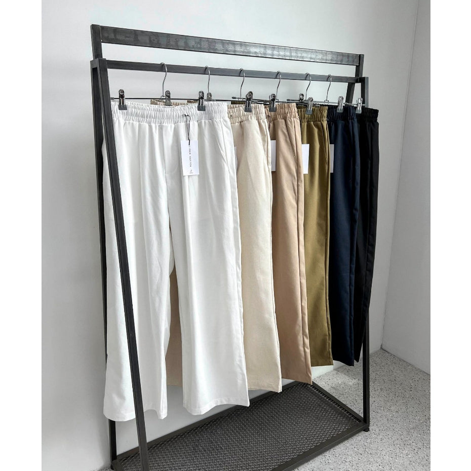 【Metanoia】韓國設計 亞麻落地褲