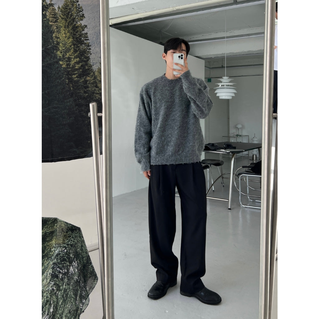 【Metanoia】🇰🇷韓製  後鬆緊落地西裝褲