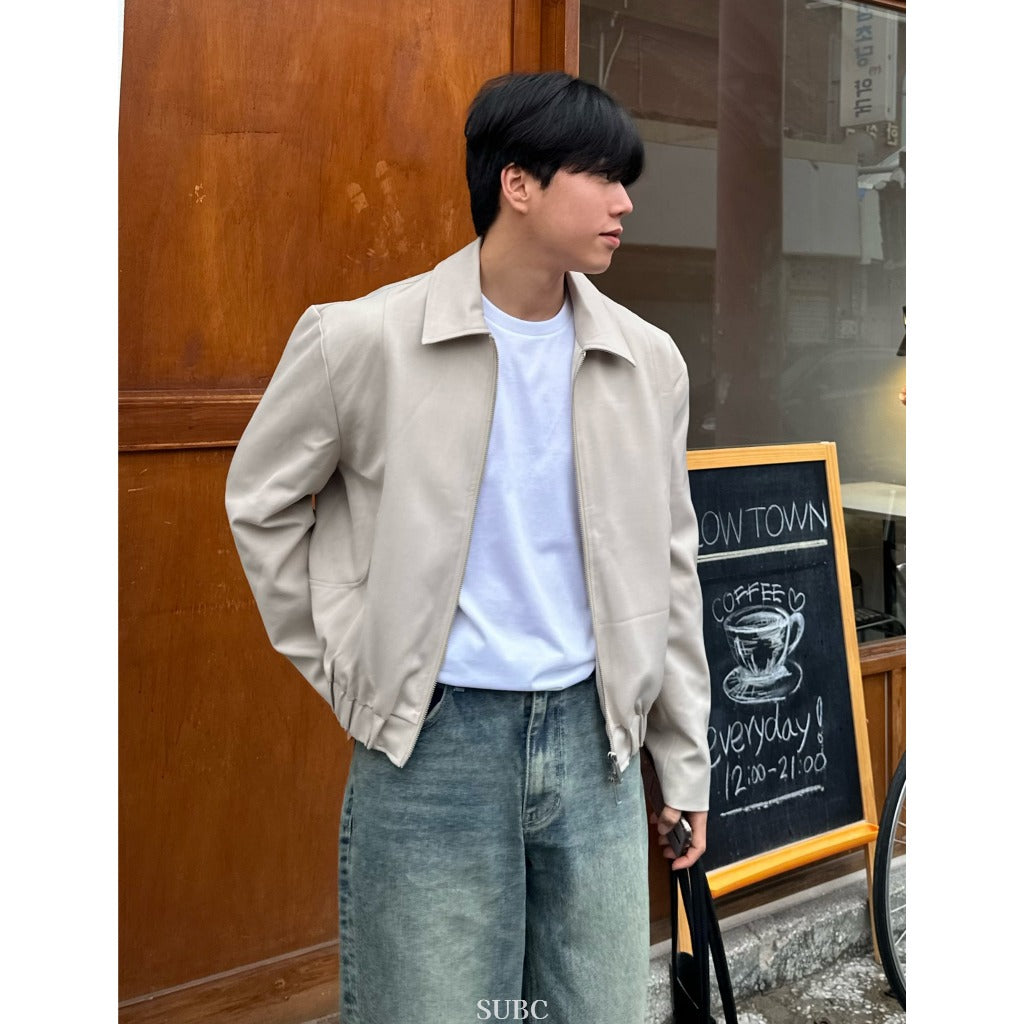 【Metanoia】韓國設計 短版翻領夾克外套