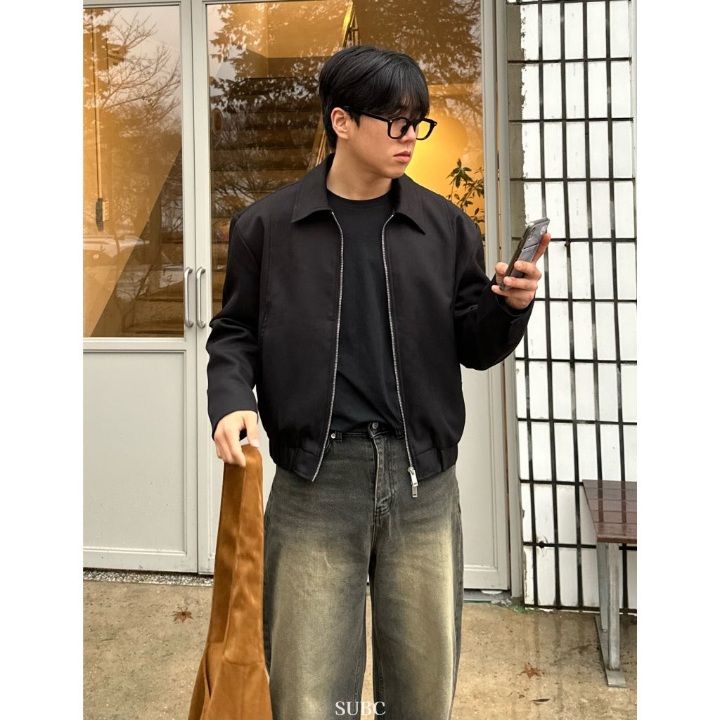 【Metanoia】韓國設計 短版翻領夾克外套