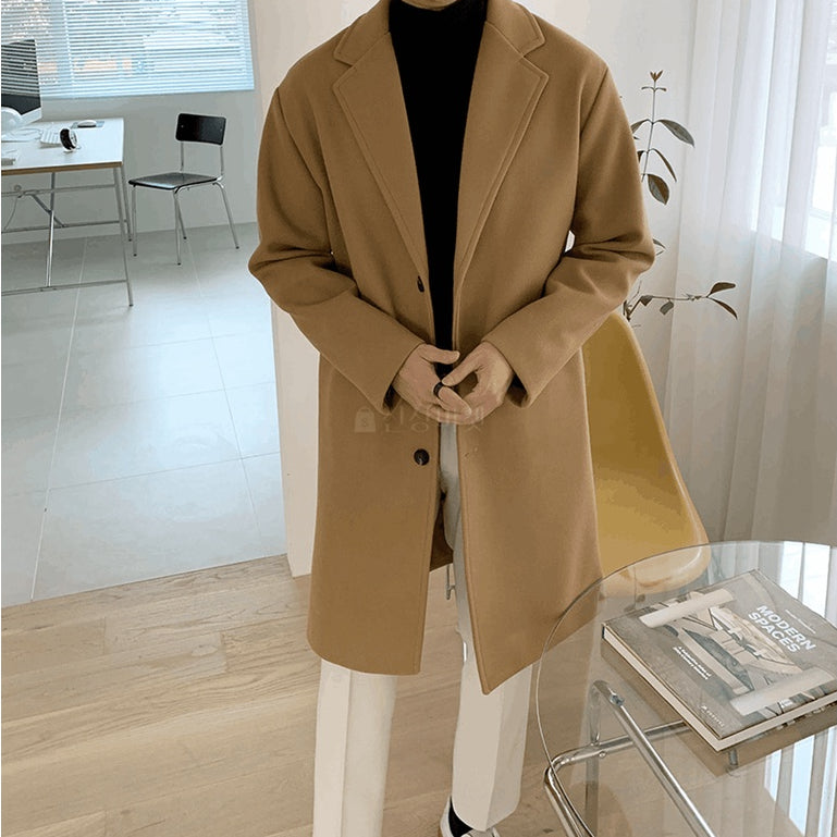 【Metanoia】韓國設計 10%羊毛中長版大衣