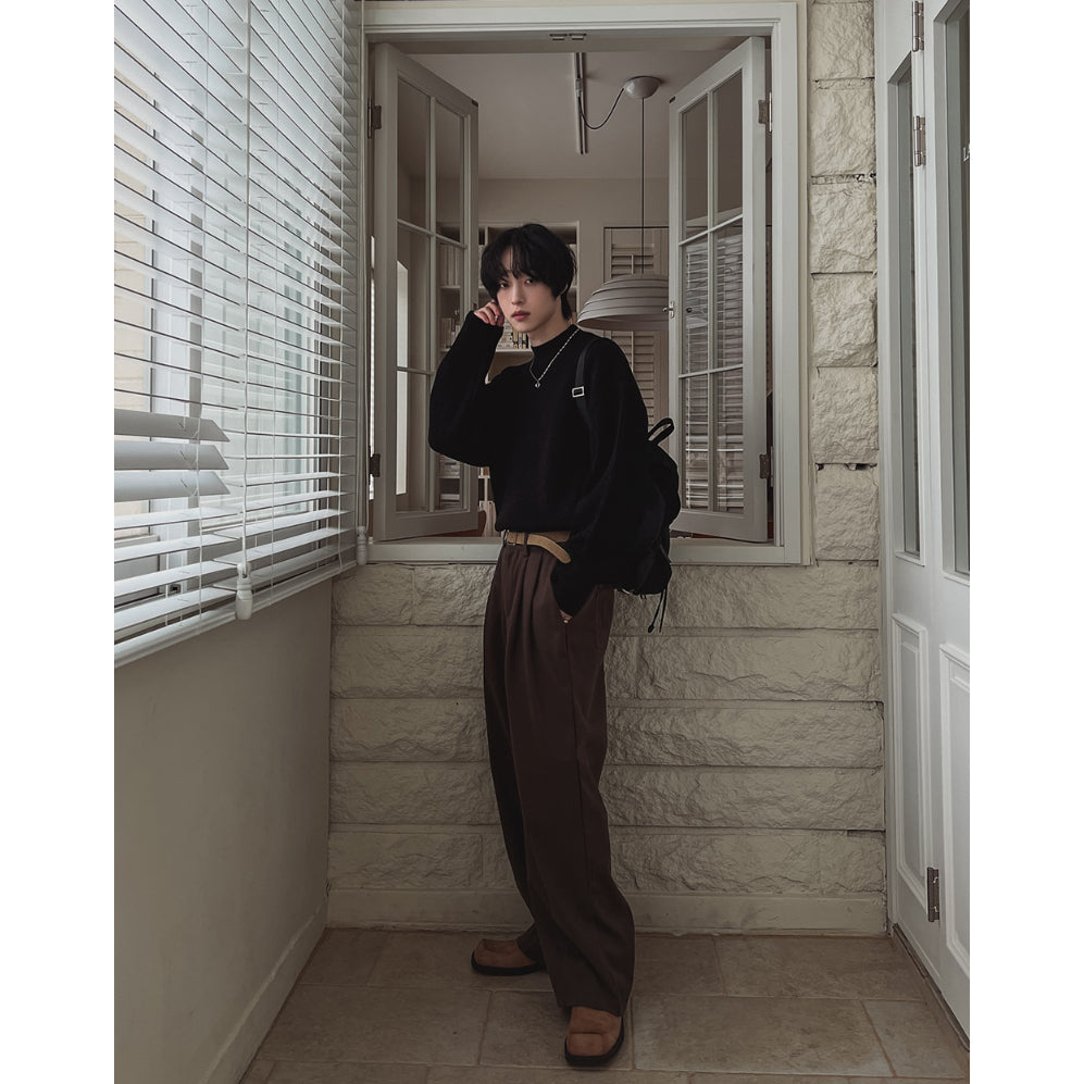 【Metanoia】🇰🇷韓製  羊毛休閒落地褲 - 6