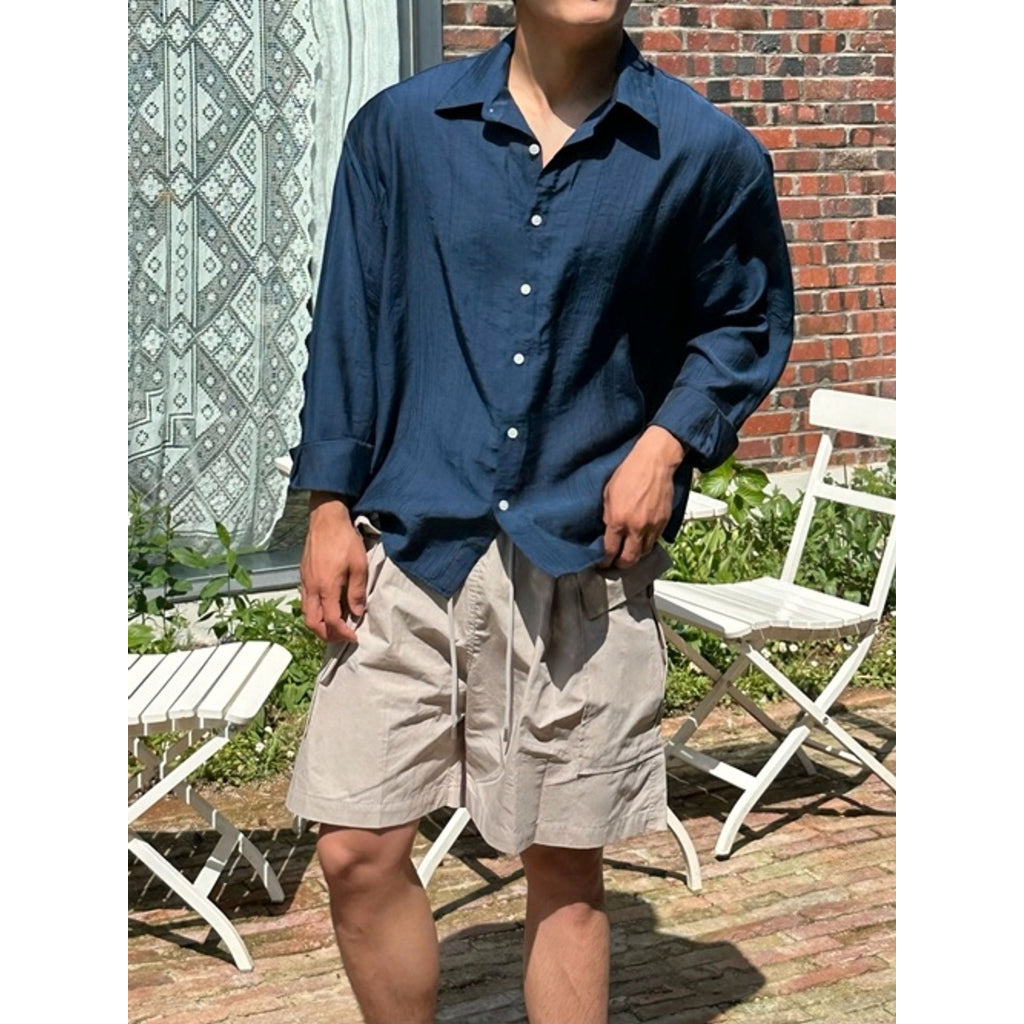 【Metanoia】🇰🇷韓製 翻領輕薄長袖襯衫