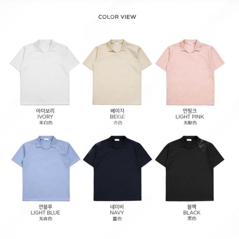 【Metanoia】🇰🇷韓製 翻領柔軟短袖上衣