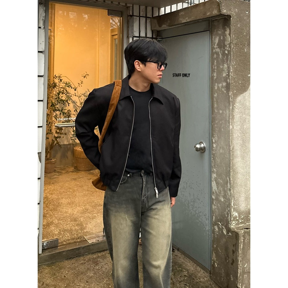 【Metanoia】韓國設計 短版翻領夾克外套