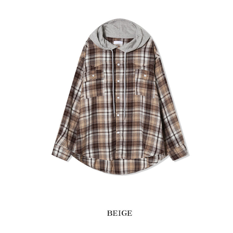 【Metanoia】🇰🇷韓製 連帽格紋外套