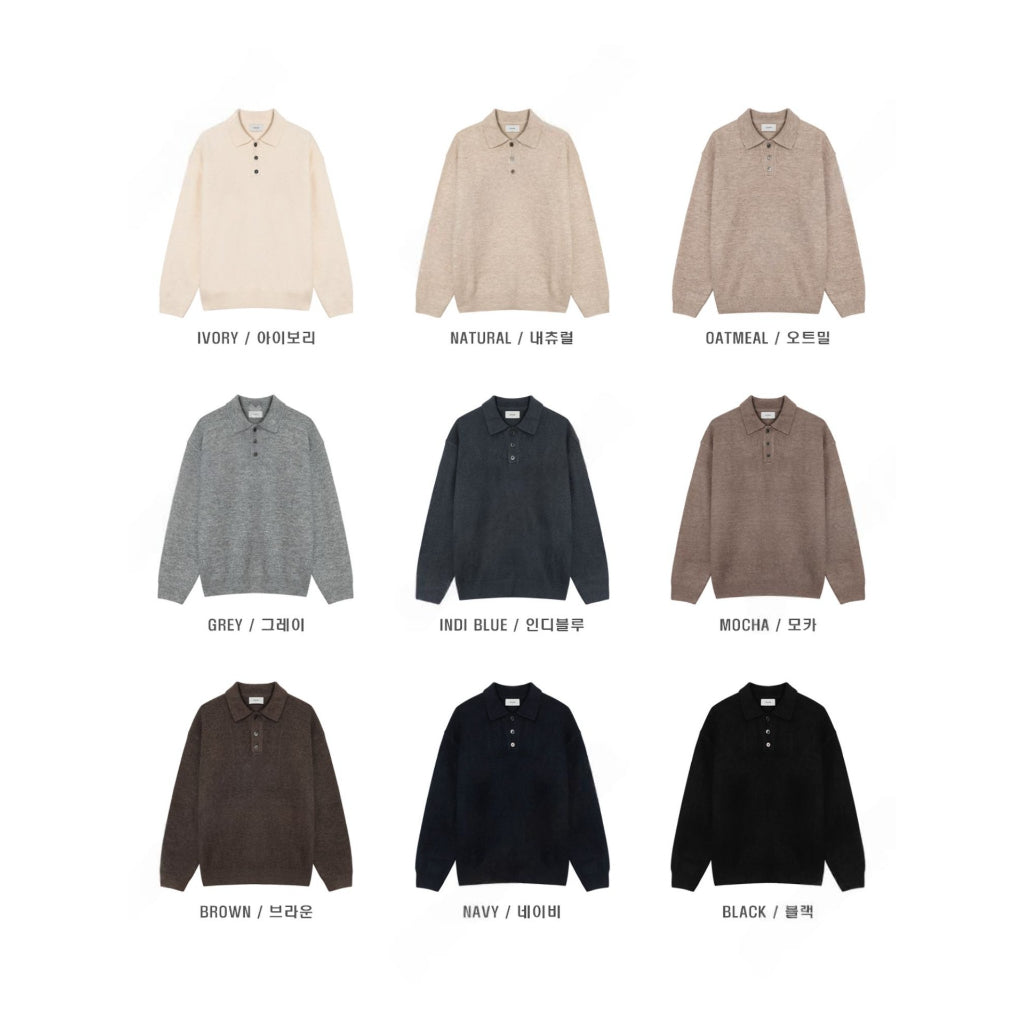 【Metanoia】🇰🇷韓製 35%羊毛翻領針織衫