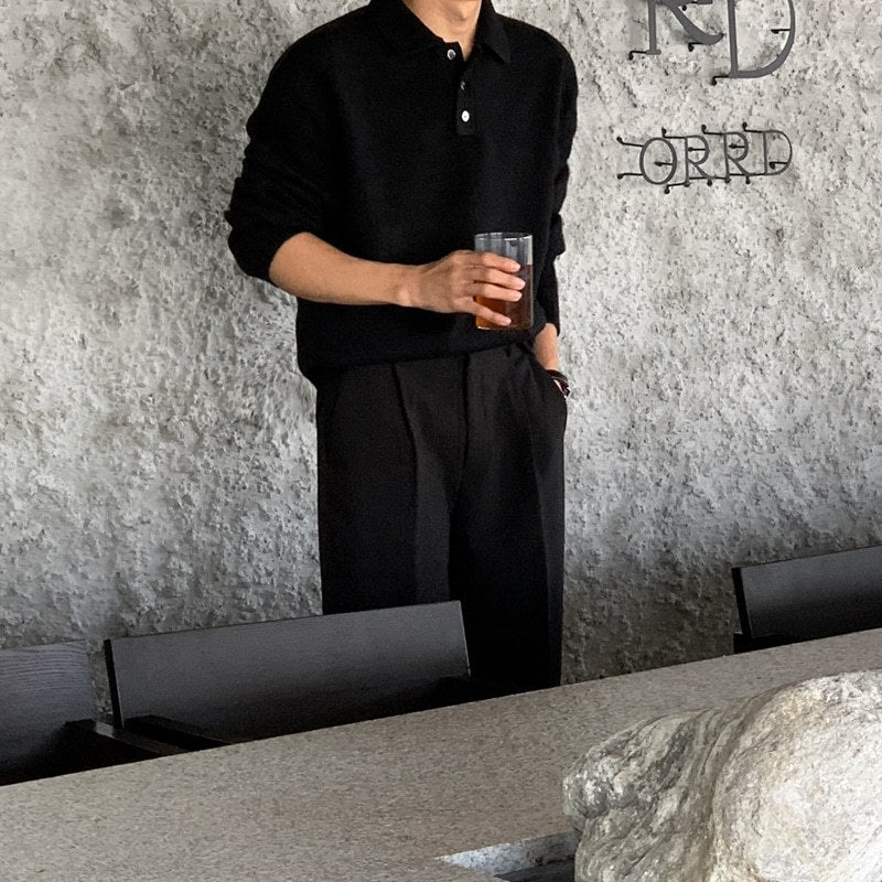 【Metanoia】🇰🇷韓製 35%羊毛翻領針織衫