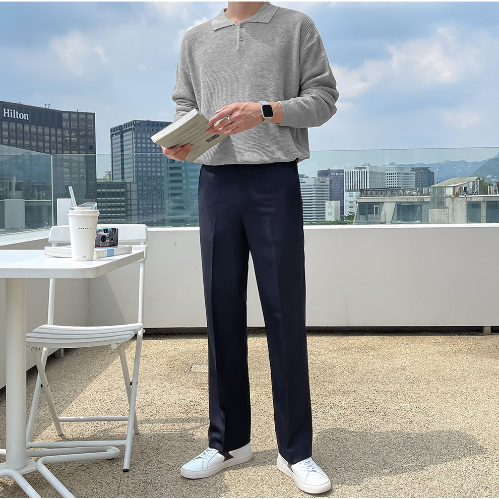 【Metanoia】🇰🇷韓製  休閒落地西裝褲