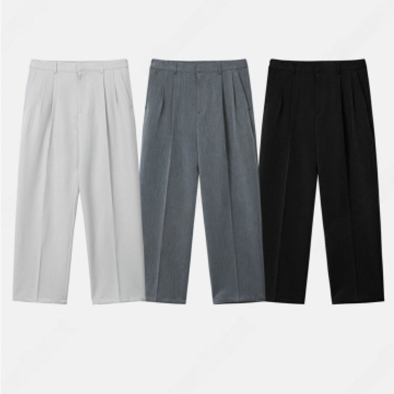 【Metanoia】韓製🇰🇷 寬鬆闊腿落地西裝褲