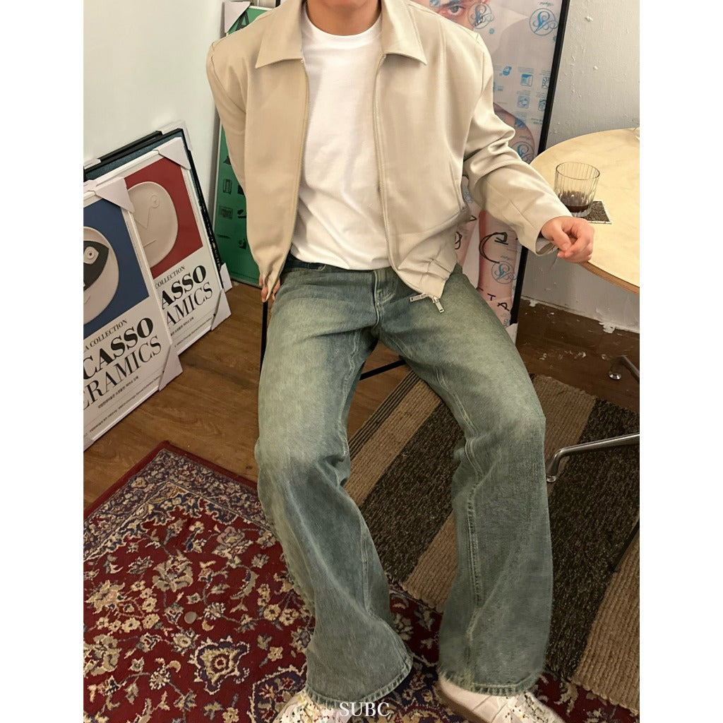 【Metanoia】韓國設計 短版翻領夾克外套