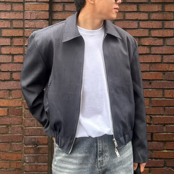 【Metanoia】韓國設計 短版翻領夾克外套