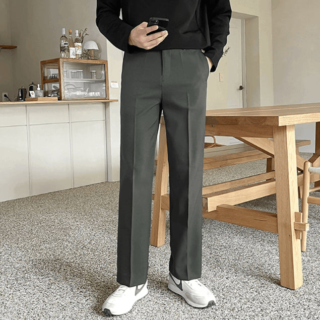 【Metanoia】🇰🇷韓製  休閒落地西裝褲