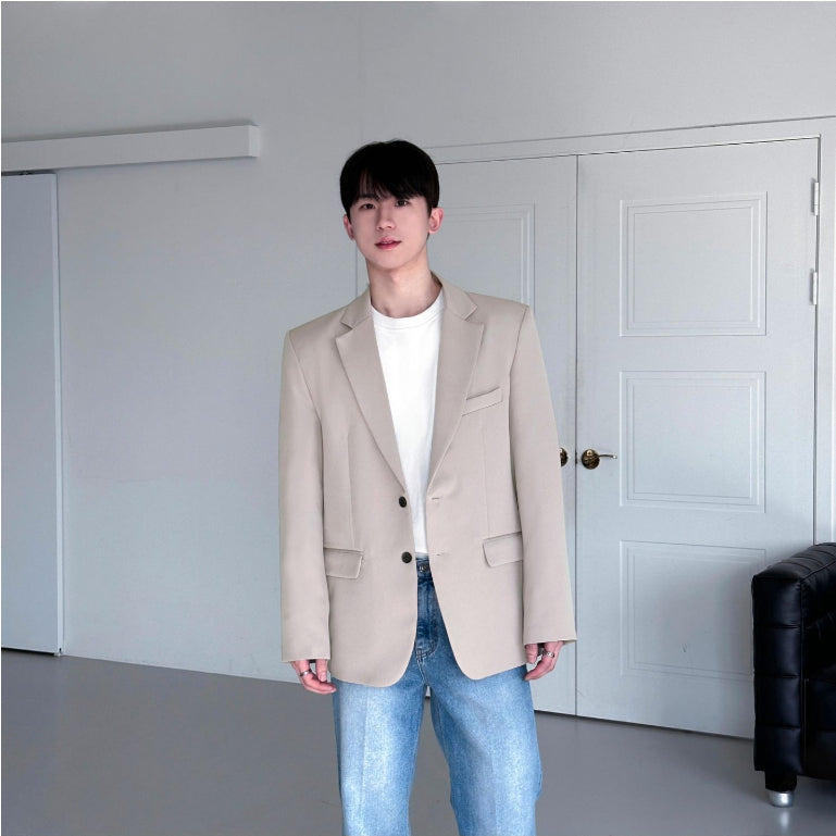 【Metanoia】🇰🇷韓製 翻領西裝外套