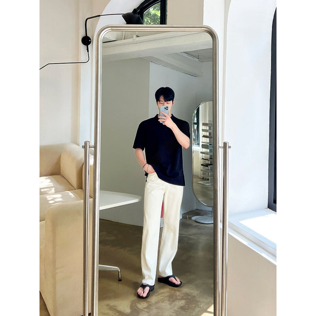 【Metanoia】🇰🇷韓製 翻領柔軟短袖上衣