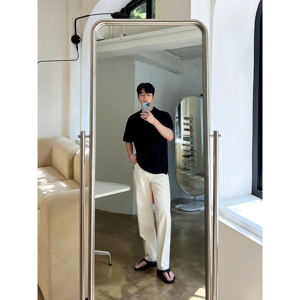 【Metanoia】🇰🇷韓製 翻領柔軟短袖上衣