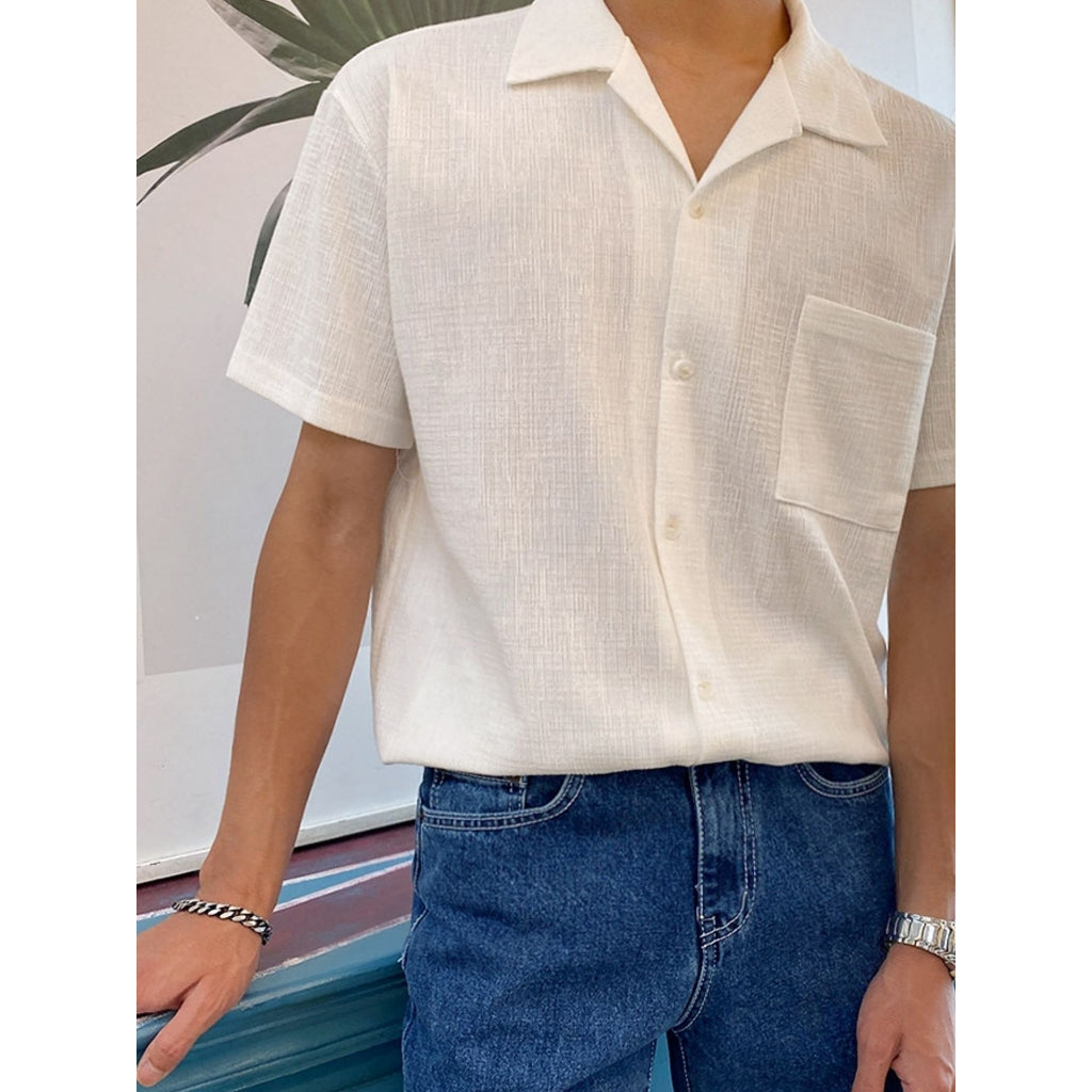【Metanoia】🇰🇷韓製 古巴領短袖襯衫
