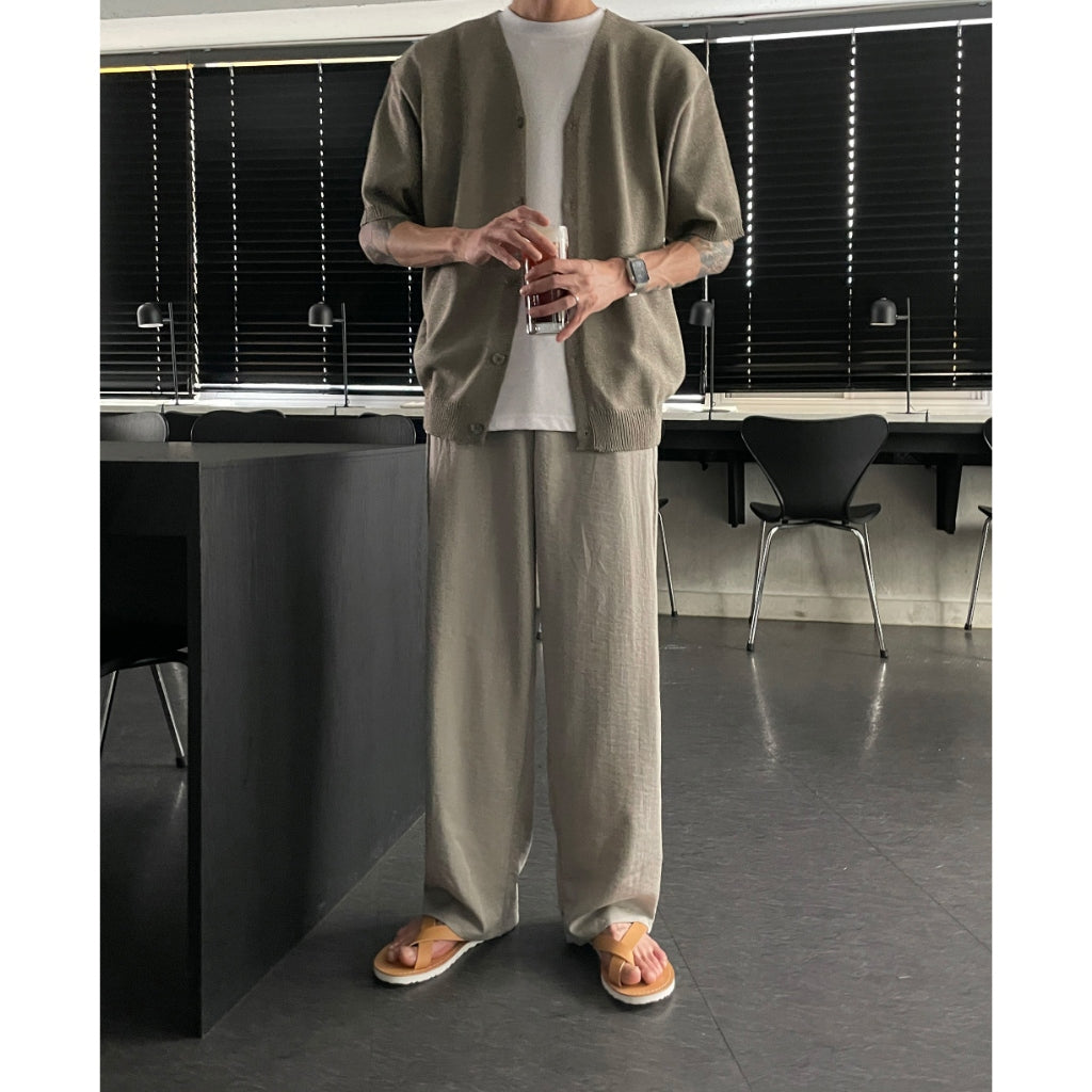 【Metanoia】🇰🇷韓製 亞麻開衫短袖