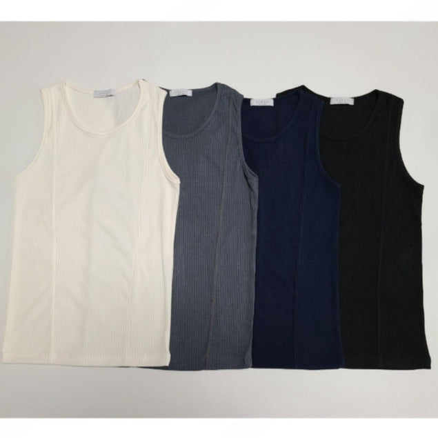 【Metanoia】🇰🇷韓製 羅紋合身剪裁坦克背心